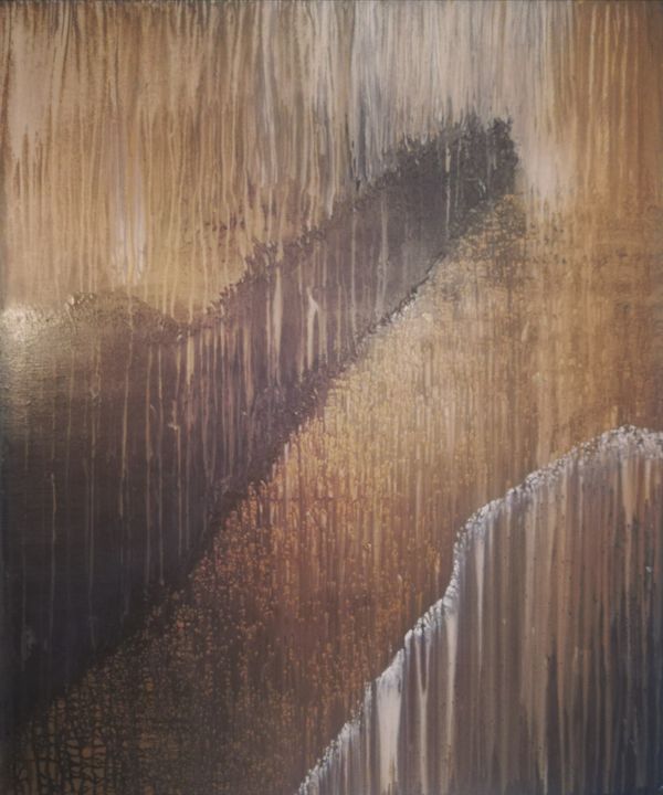 Malarstwo zatytułowany „Presenting the light” autorstwa Dimitrios Ntks, Oryginalna praca, Akryl Zamontowany na Panel drewnia…