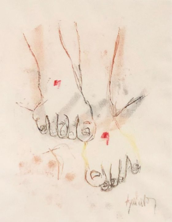 Dessin intitulée "Untitled,," par Dimitris Alithinos, Œuvre d'art originale, Crayon