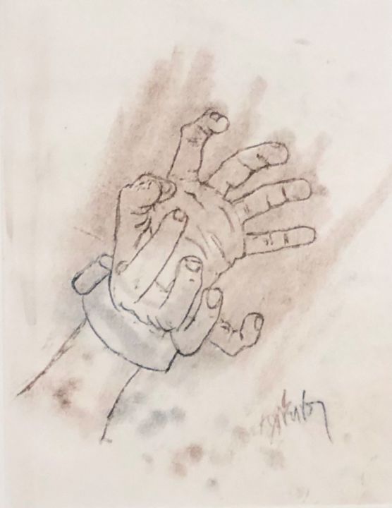 Zeichnungen mit dem Titel ",.Untitled" von Dimitris Alithinos, Original-Kunstwerk, Bleistift