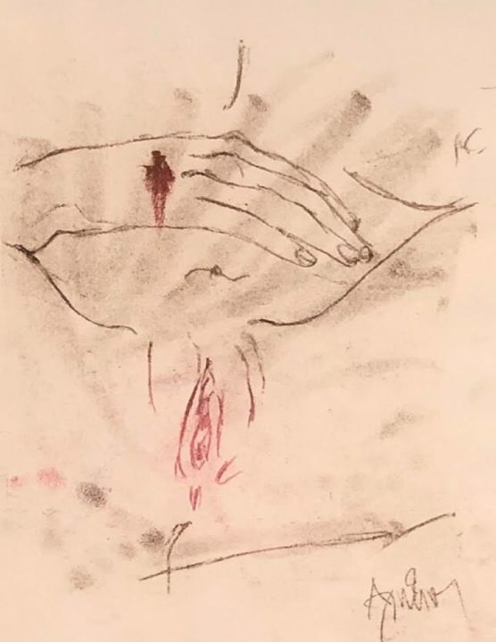 Dessin intitulée "Untitled...." par Dimitris Alithinos, Œuvre d'art originale, Crayon