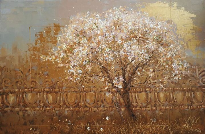 Peinture intitulée "Blossom" par Dimitris Apazidis, Œuvre d'art originale, Huile