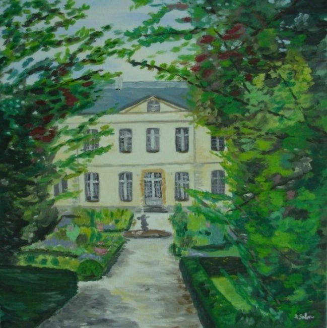 Painting titled "Sceaux, le Petit Ch…" by Dimitri Salon, Original Artwork