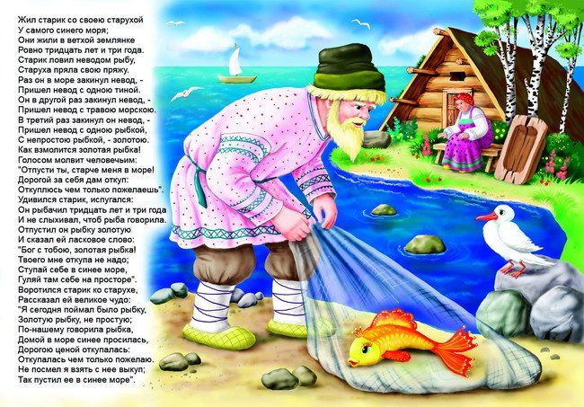 Skazka O Rybake I Rybke Risunok Dina Vdovenko Artmajeur