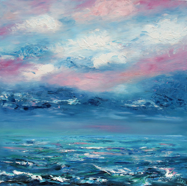 Картина под названием "Sea" - Dinara Aristo, Подлинное произведение искусства, Масло