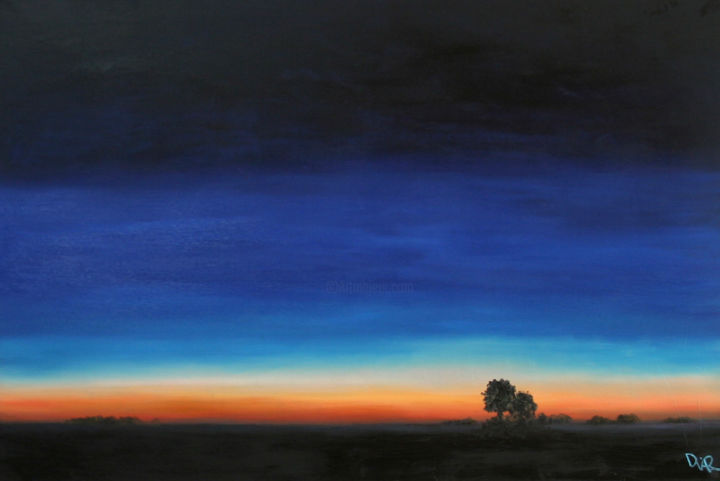 Ζωγραφική με τίτλο "Dawn" από Dinara Aristo, Αυθεντικά έργα τέχνης, Λάδι
