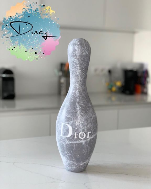 Design intitulée "Quille de Bowling D…" par Dincy, Œuvre d'art originale, Accessoires