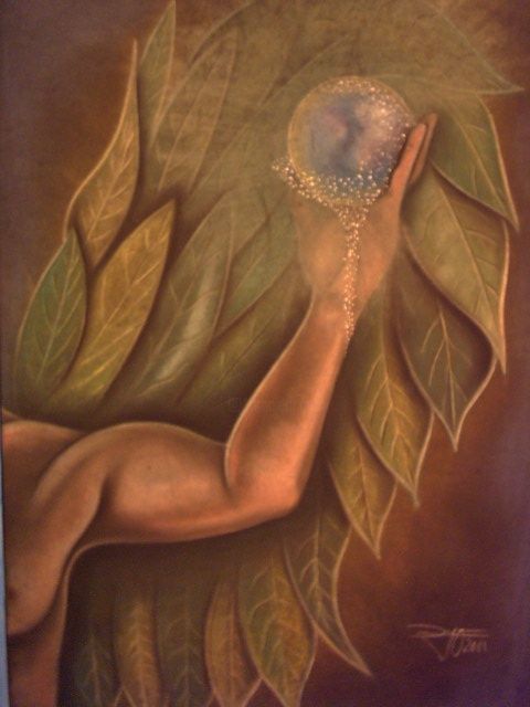 Painting titled "el sueño de icaro" by Dio, Original Artwork