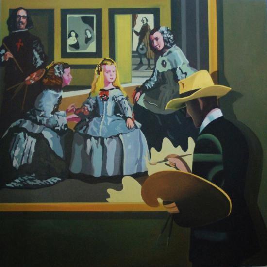 Schilderij getiteld "The Silent Act of P…" door Diogo Muñoz, Origineel Kunstwerk