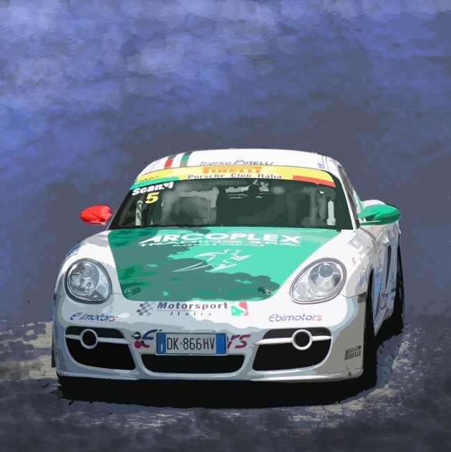 Arte digitale intitolato "Porsche1" da Disgregart, Opera d'arte originale