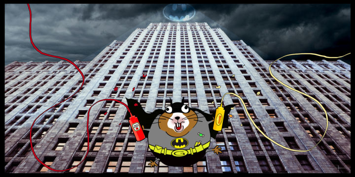 Digital Arts titled "Bat Gribouille.jpg" by Laurent Diesler, Original Artwork, Digital Painting