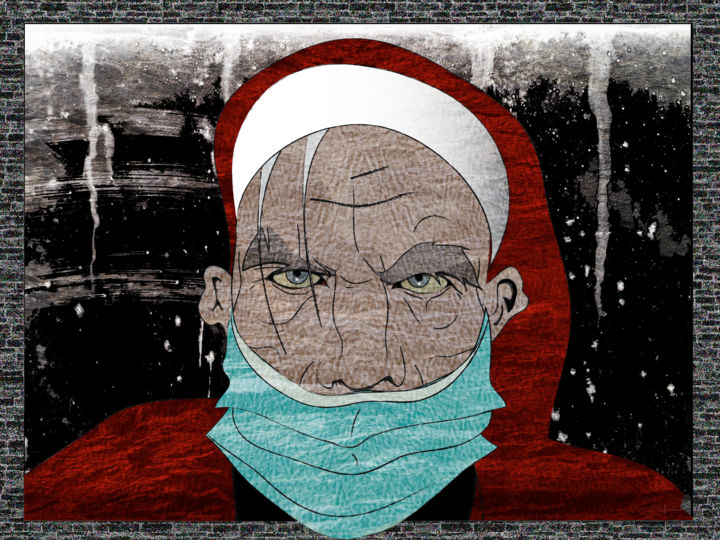 Arts numériques intitulée "Dark Christmas" par Laurent Diesler, Œuvre d'art originale, Peinture numérique