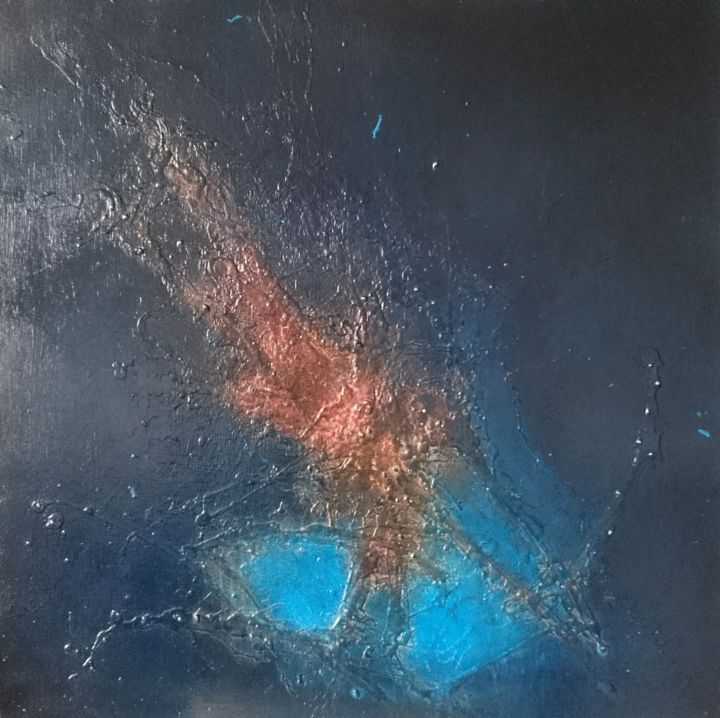 Painting titled "Lichtung No.1 (2018)" by Tomira Muguet, Original Artwork, Acrylic