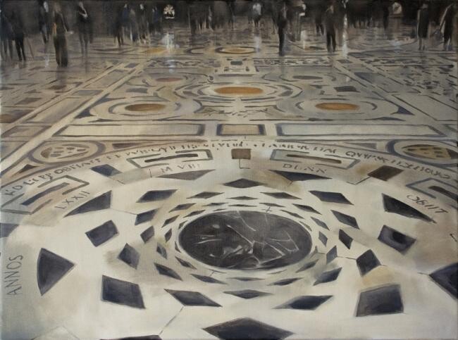 Painting titled "Florence floor" by Dita Lūse, Original Artwork