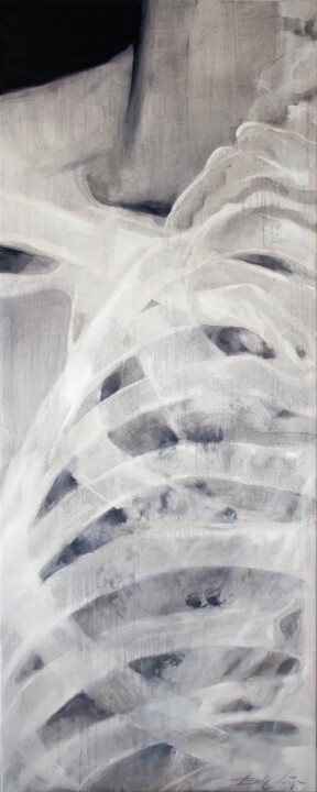Ζωγραφική με τίτλο "Life force. Trust" από Dita Lūse, Αυθεντικά έργα τέχνης, Λάδι Τοποθετήθηκε στο Ξύλινο φορείο σκελετό