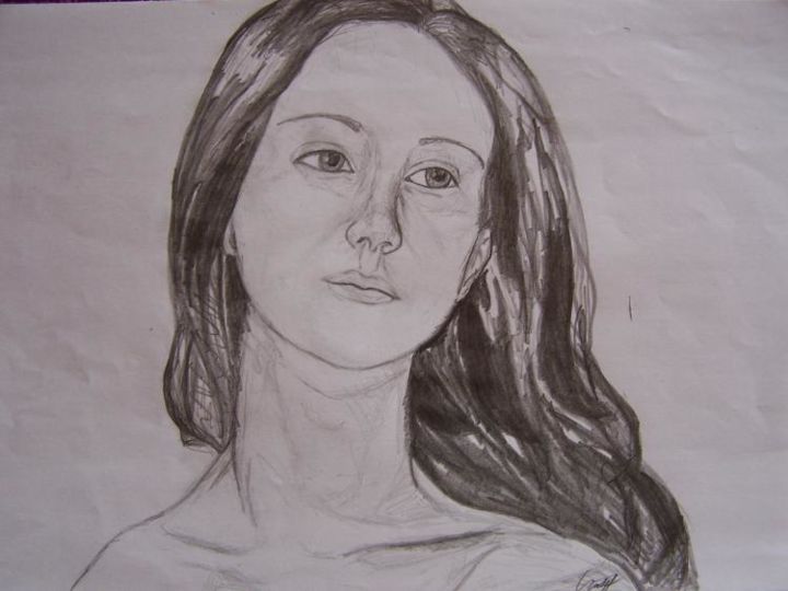 Dessin intitulée "portrait" par Sunshain, Œuvre d'art originale,