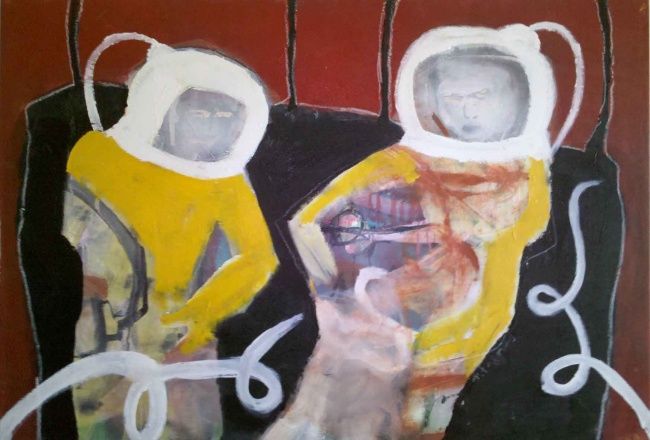 Pintura intitulada "sem título" por Antônio Divino, Obras de arte originais, Óleo