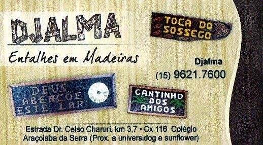 Artesanato intitulada "A_Carta_o_de_Visita…" por Djalma Entalhes Em Madeiras, Obras de arte originais