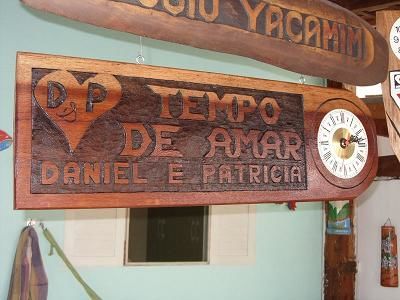 Artesanato intitulada "Tempo de Amar Danie…" por Djalma Entalhes Em Madeiras, Obras de arte originais