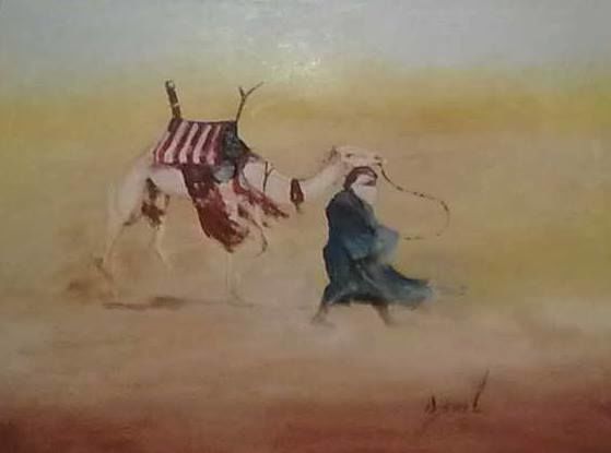 Peinture intitulée "10671499-1731627493…" par Djamel Djaffali, Œuvre d'art originale, Huile