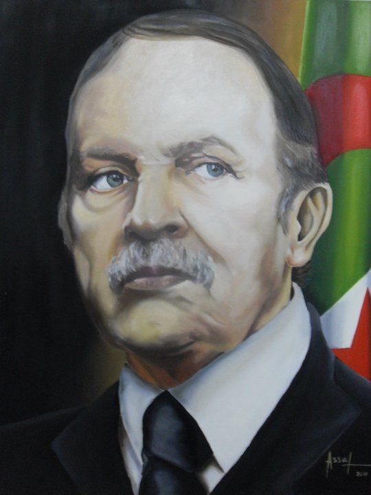 Peinture intitulée "bouteflika.jpg" par Djamel Eddine Assal, Œuvre d'art originale, Huile