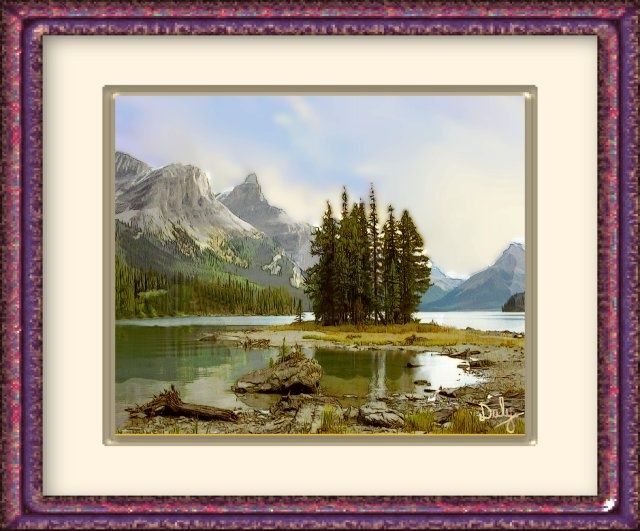Painting titled "Spirit Lake" by David Daly, Original Artwork