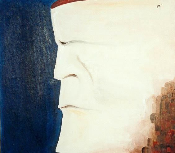 Painting titled "Désert mental" by Jean-Marc Bouvier, Original Artwork
