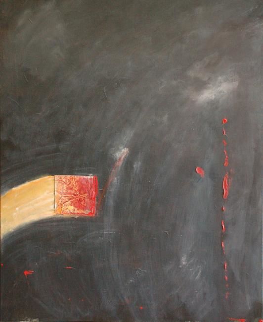Картина под названием "Gate" - Dragan Djerkic, Подлинное произведение искусства, Масло