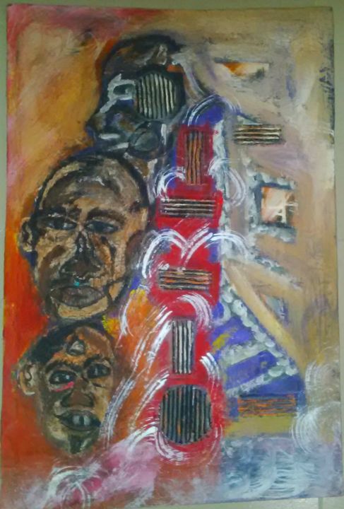 Painting titled "nataal art" by Jim Art, Original Artwork