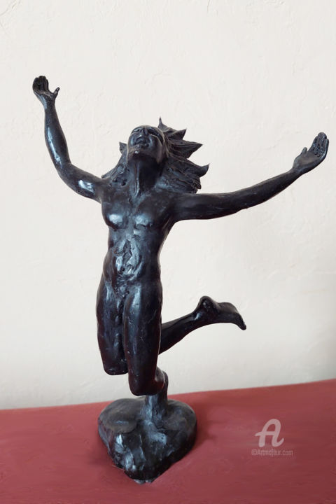 雕塑 标题为“Chaman” 由Didier Ledus, 原创艺术品, 青铜