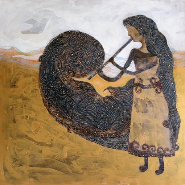 Painting titled "Earth" by Davood Mantegh, Original Art,