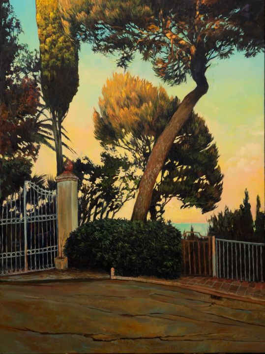 Painting titled "Numana" by Dmitri Kosjakov, Original Art, Oil