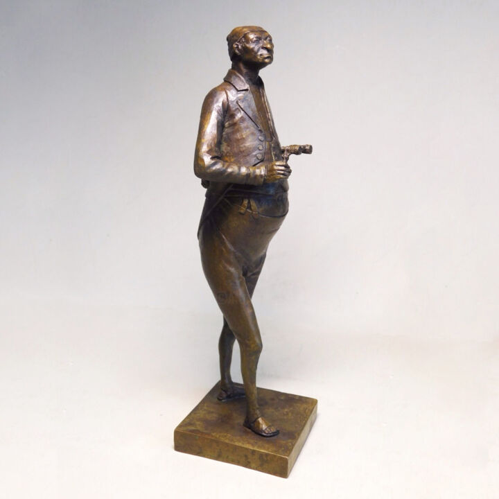 Sculpture titled "Esthete, bronze scu…" by Dmitriy Shevchuk, Original Artwork, Bronze