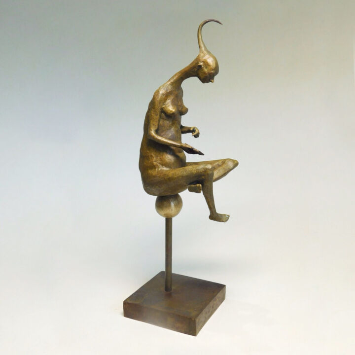 Sculpture titled "Princess (Beauty),…" by Dmitriy Shevchuk, Original Artwork, Bronze