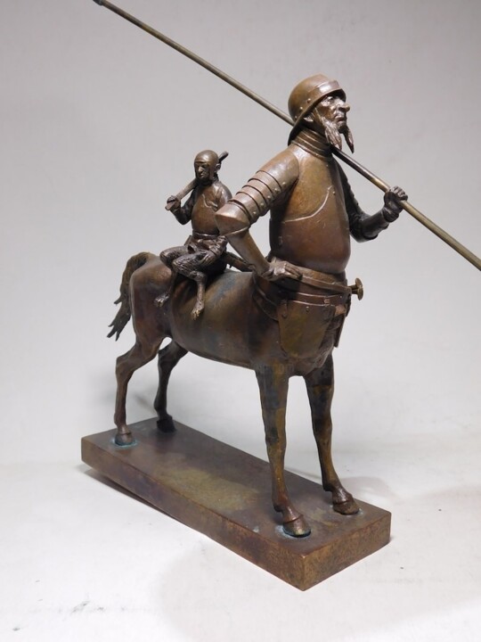 Sculpture titled "Centaur bronze scul…" by Dmitriy Shevchuk, Original Artwork, Bronze
