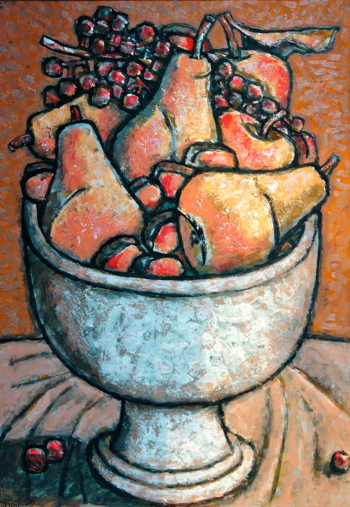 Peinture intitulée "fruit / фрукты / Ob…" par Dmitriy Trubin, Œuvre d'art originale