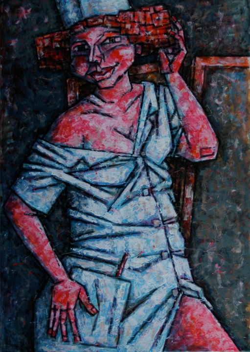 Painting titled "РАЗБИТНАЯ МЕДСЕСТРИ…" by Dmitriy Trubin, Original Artwork