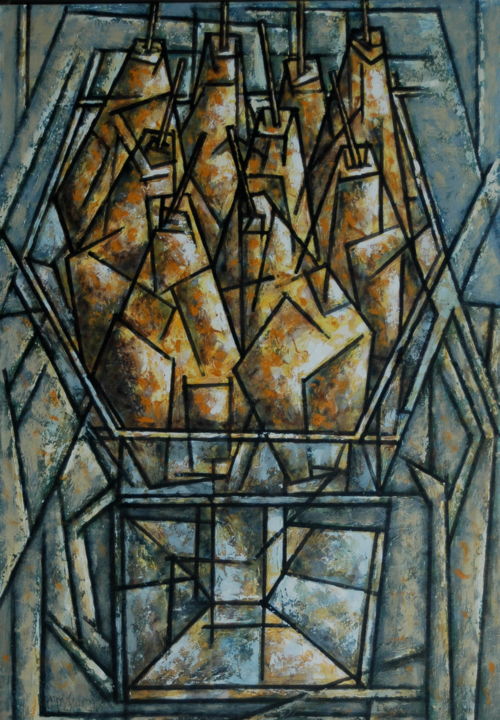Pintura titulada "pears / груши / Bir…" por Dmitriy Trubin, Obra de arte original