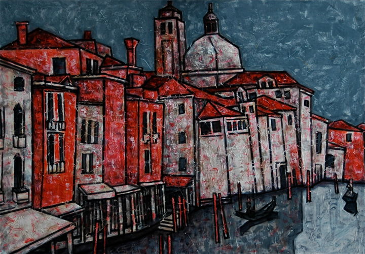 Painting titled "Venise / венеция /…" by Dmitriy Trubin, Original Artwork