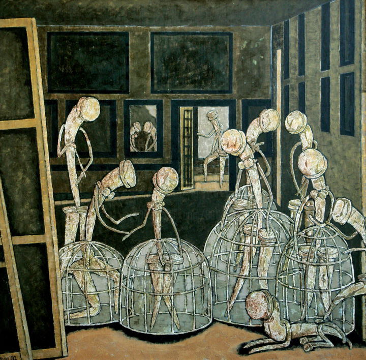 Peinture intitulée "MENINY.PO VELASQUEZ" par Dmitriy Trubin, Œuvre d'art originale, Huile Monté sur Châssis en bois