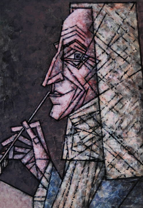 Картина под названием "Voltaire / Вольте́р" - Dmitriy Trubin, Подлинное произведение искусства