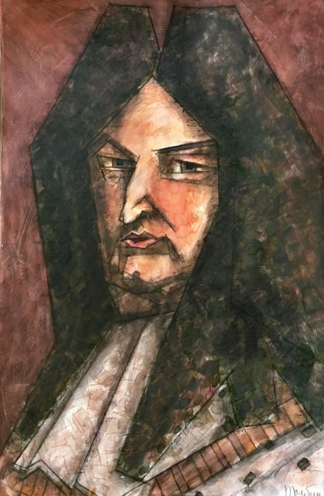 Peinture intitulée "Louis XIV | Людовик…" par Dmitriy Trubin, Œuvre d'art originale