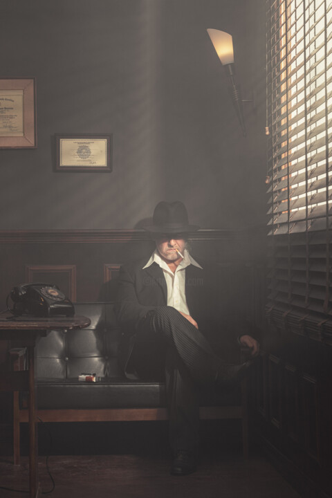 Photography titled "The Smoker." by Dmitry Ersler, Original Artwork, Digital Photography