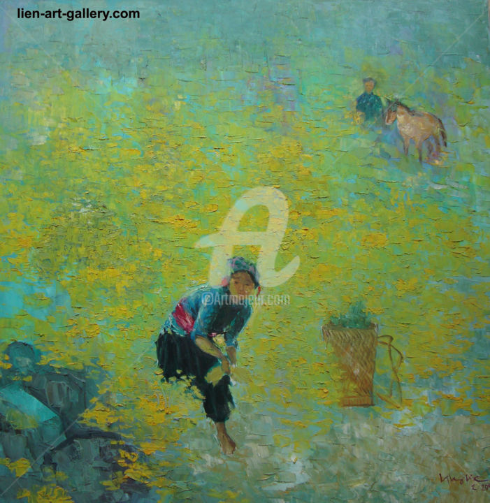 Peinture intitulée "Orig painting oil V…" par Do Duc, Œuvre d'art originale, Huile