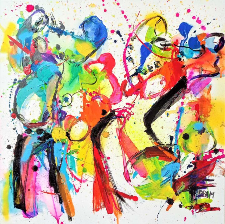 Pittura intitolato "Swing songs" da Doam, Opera d'arte originale, Acrilico