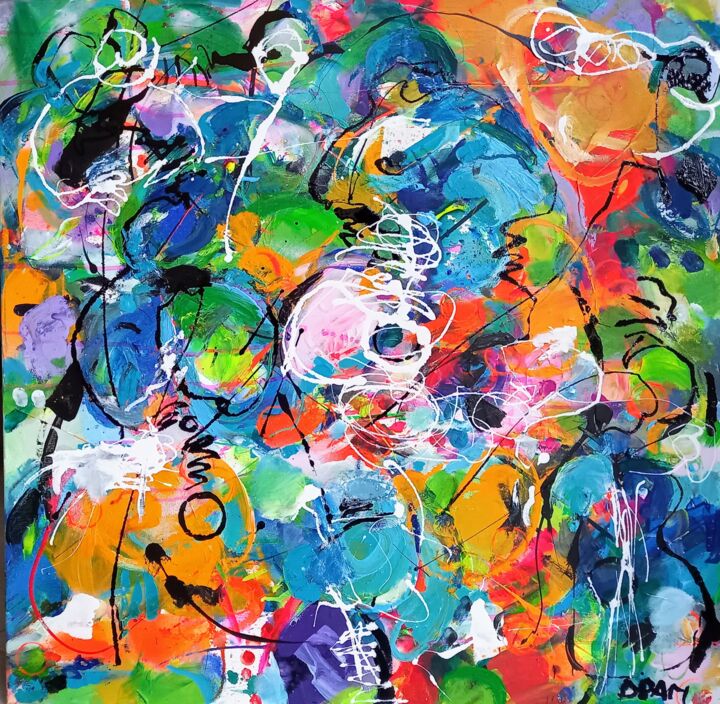 Pintura intitulada "Niagara" por Doam, Obras de arte originais, Acrílico