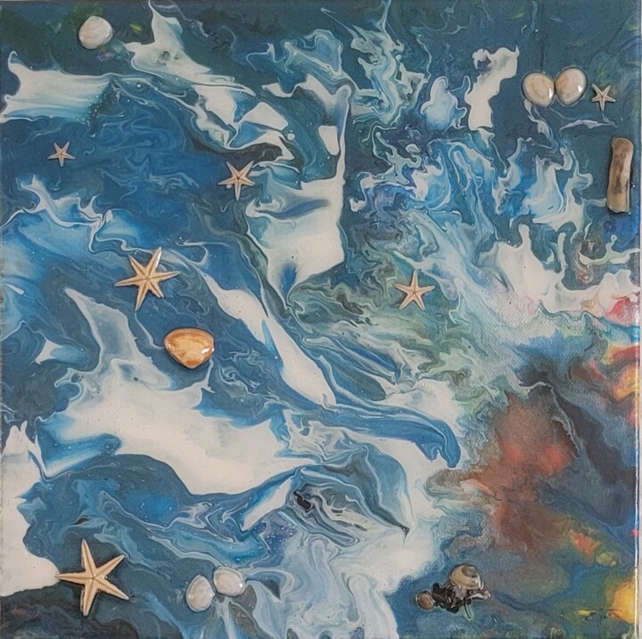 Картина под названием ""Fruits de mer " co…" - Dochka Mihova (Nikoleta), Подлинное произведение искусства, Акрил Установлен…