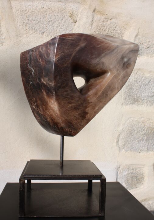 Скульптура под названием "ORACLE" - Dominique Ferrandon-Lamy, Подлинное произведение искусства, Камень