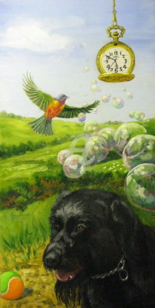 Painting titled "Nurse's Song" by Father Douglas, Original Art,