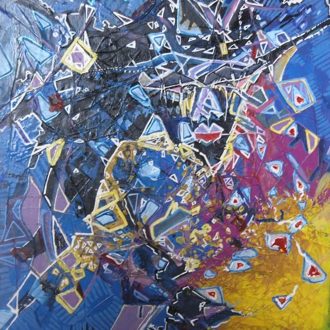 Malerei mit dem Titel "sans titre" von Amor Driss Dokman, Original-Kunstwerk