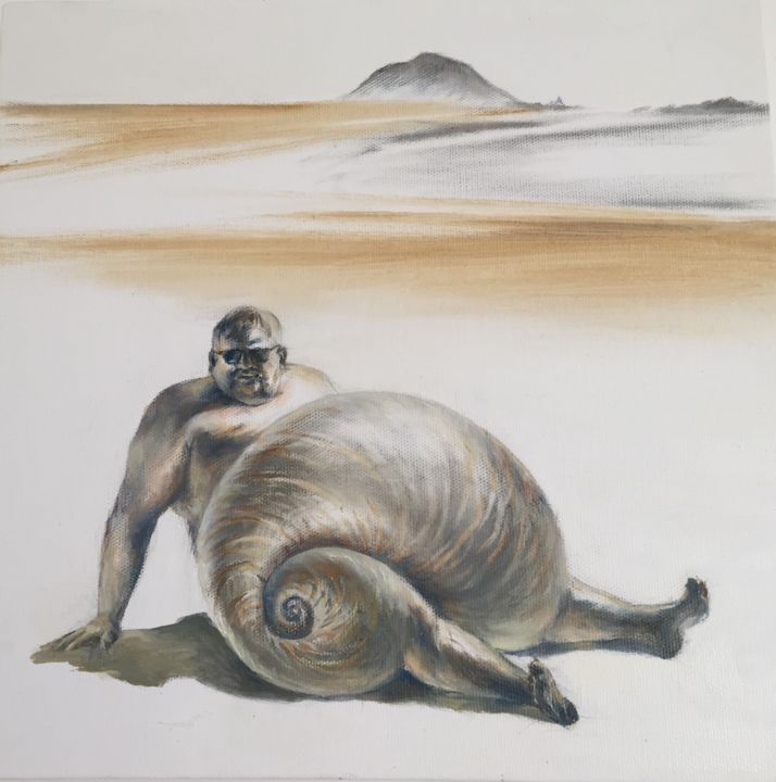 Pintura titulada "shell-series-oil-on…" por Natalya Doudell, Obra de arte original, Oleo